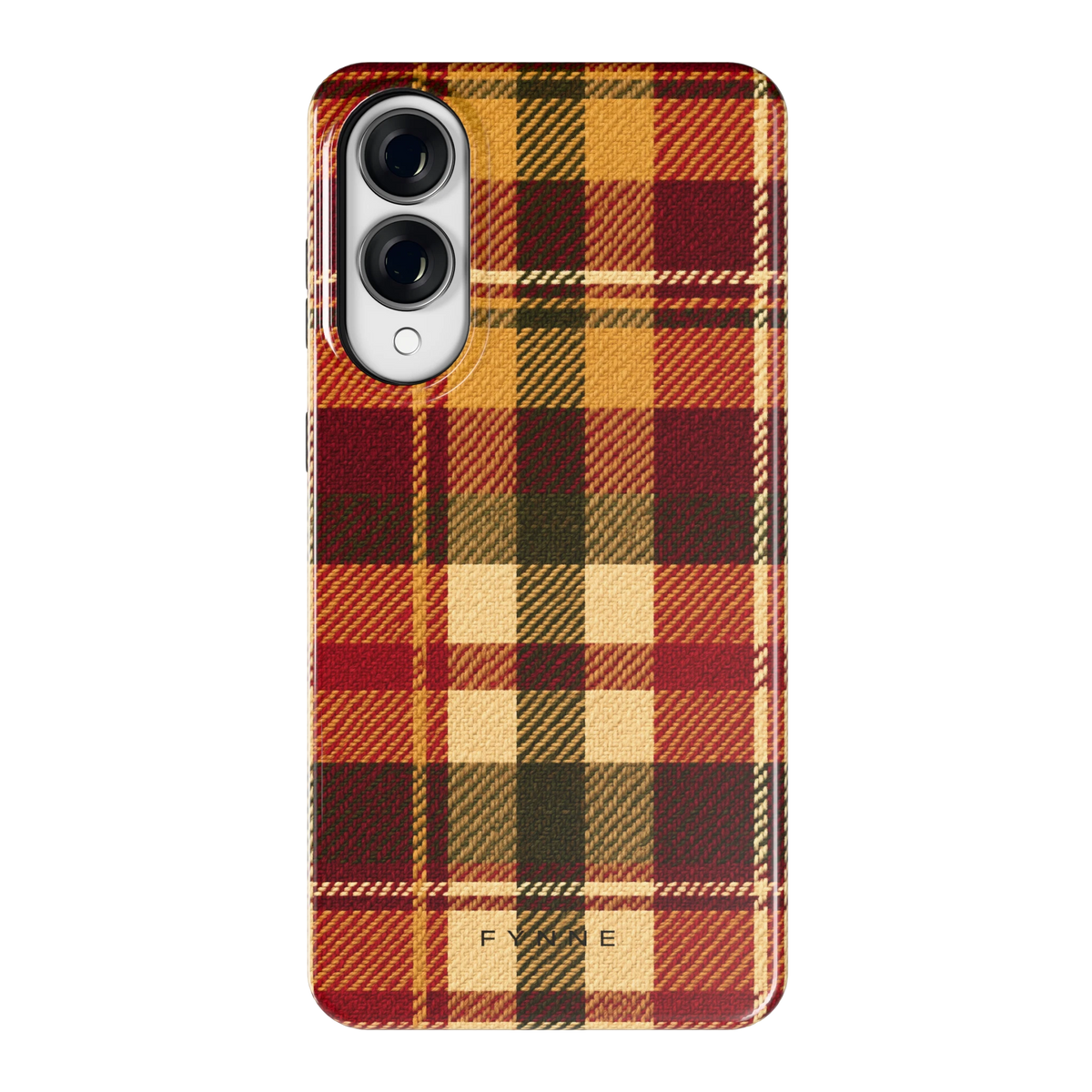 Herfst Tartan hoesje voor Galaxy S25 Edge, achterkant