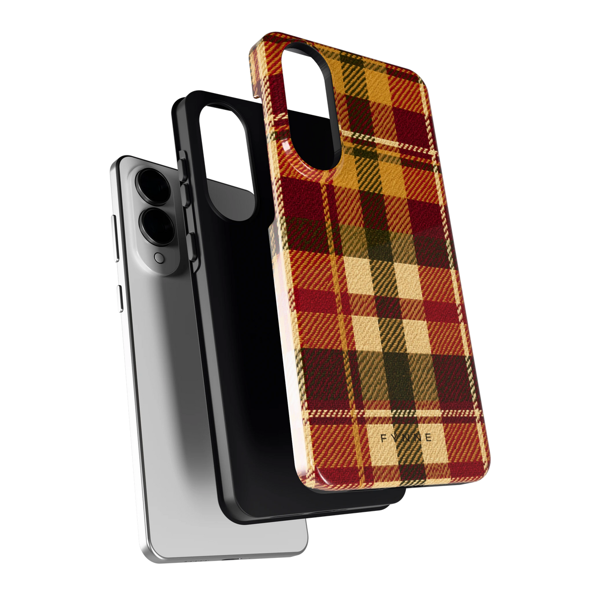 Herfst Tartan hoesje voor Galaxy S25 Edge, los van de telefoon