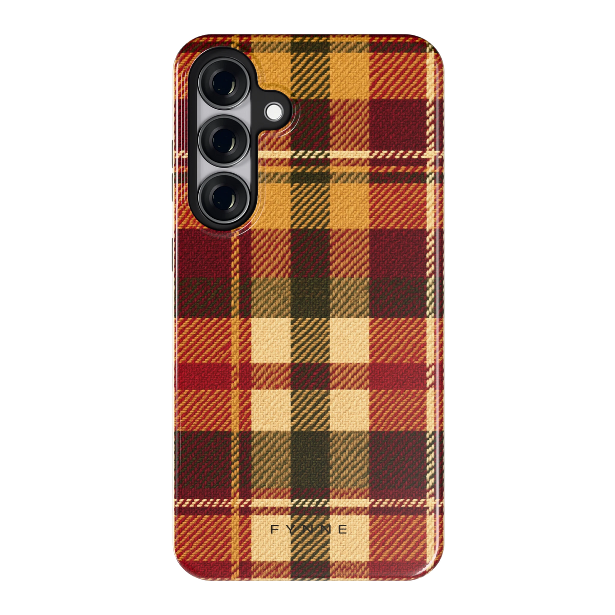 Herfst Tartan hoesje voor Galaxy S25+, achterkant