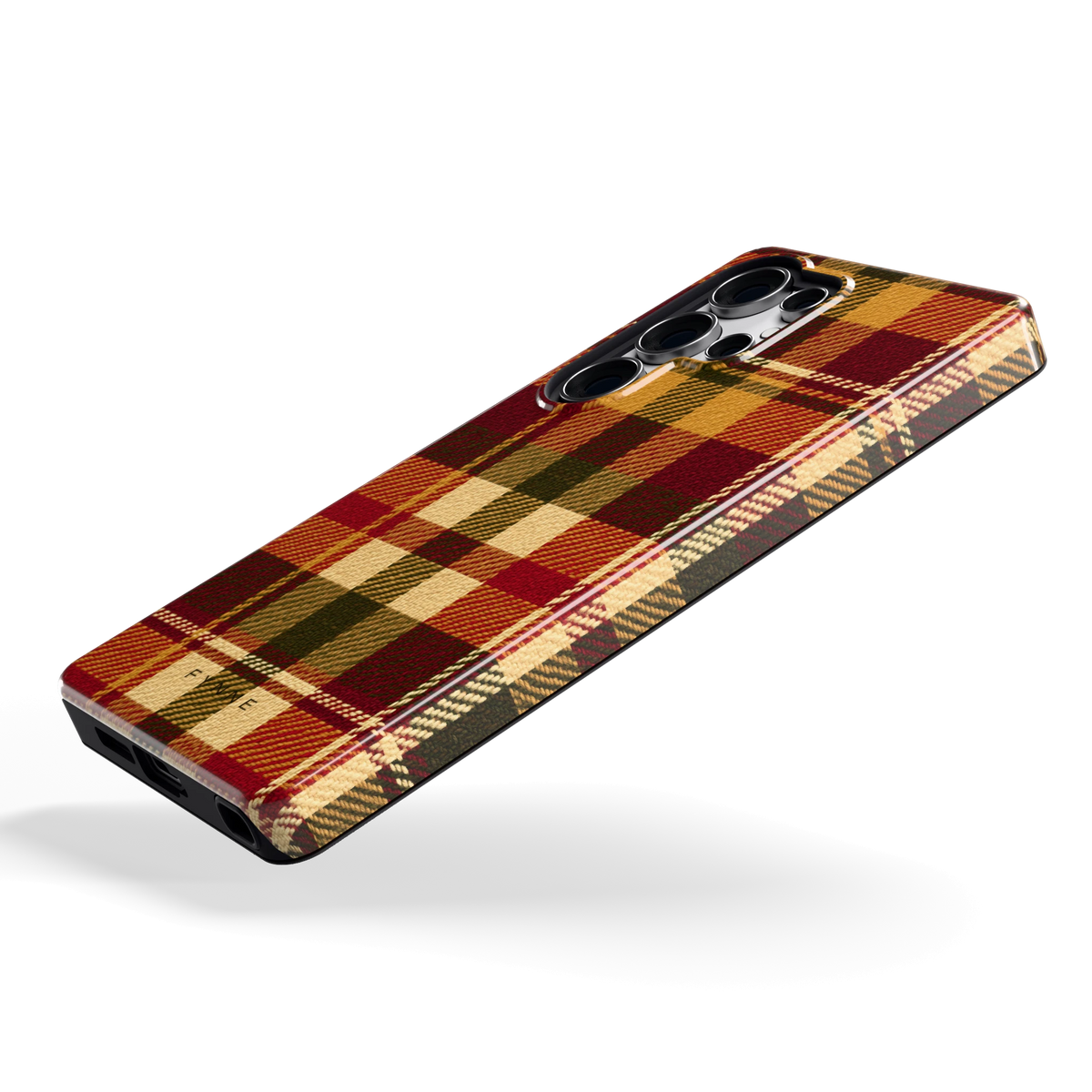 Herfst Tartan hoesje voor Galaxy S25 Ultra, schuin
