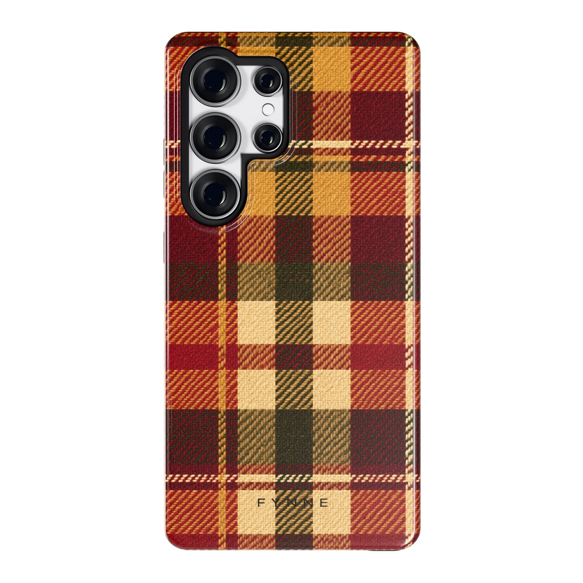 Herfst Tartan hoesje voor Galaxy S25 Ultra, achterkant