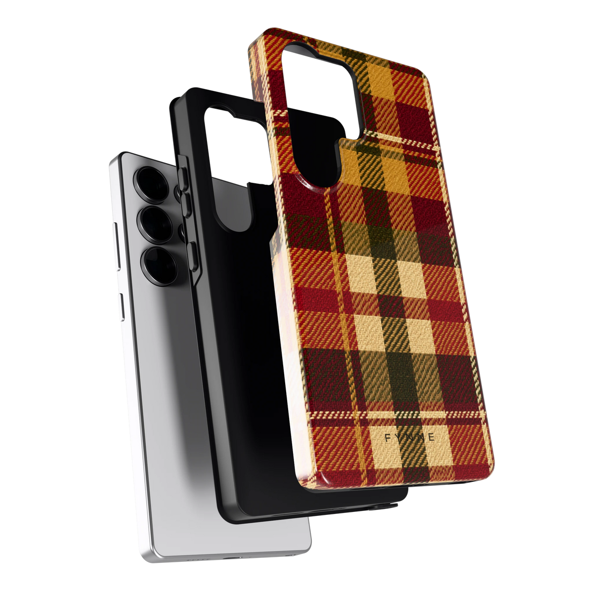 Herfst Tartan hoesje voor Galaxy S25 Ultra, los van de telefoon