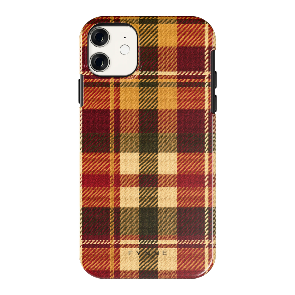 Herfst Tartan hoesje voor iPhone 11, achterkant