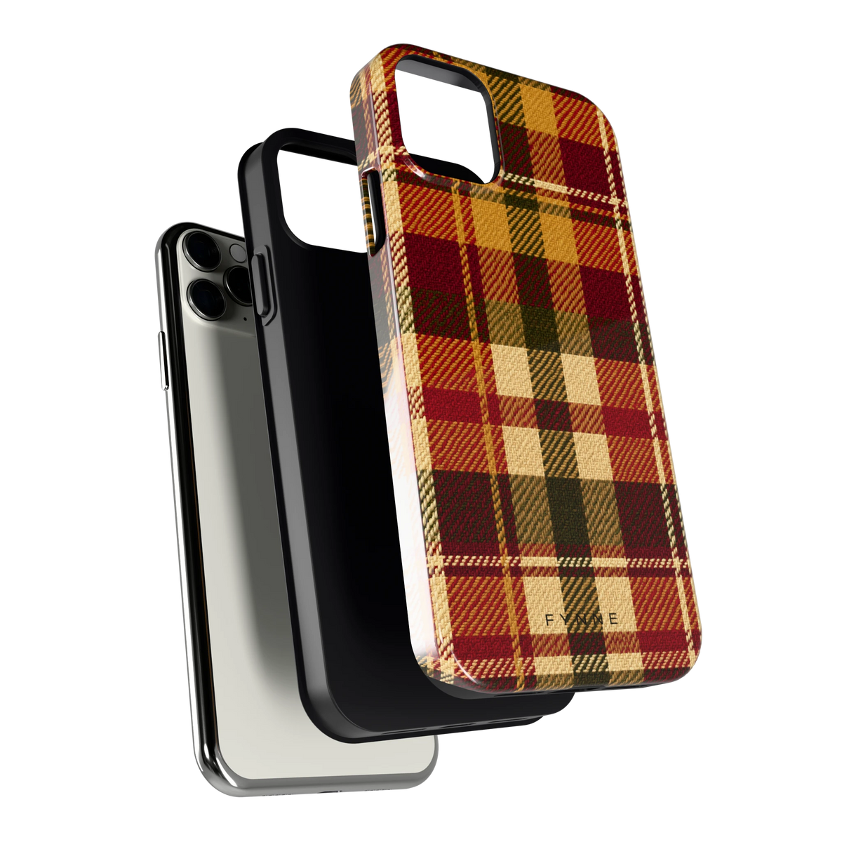 Herfst Tartan hoesje voor iPhone 11 Pro Max, los van de telefoon