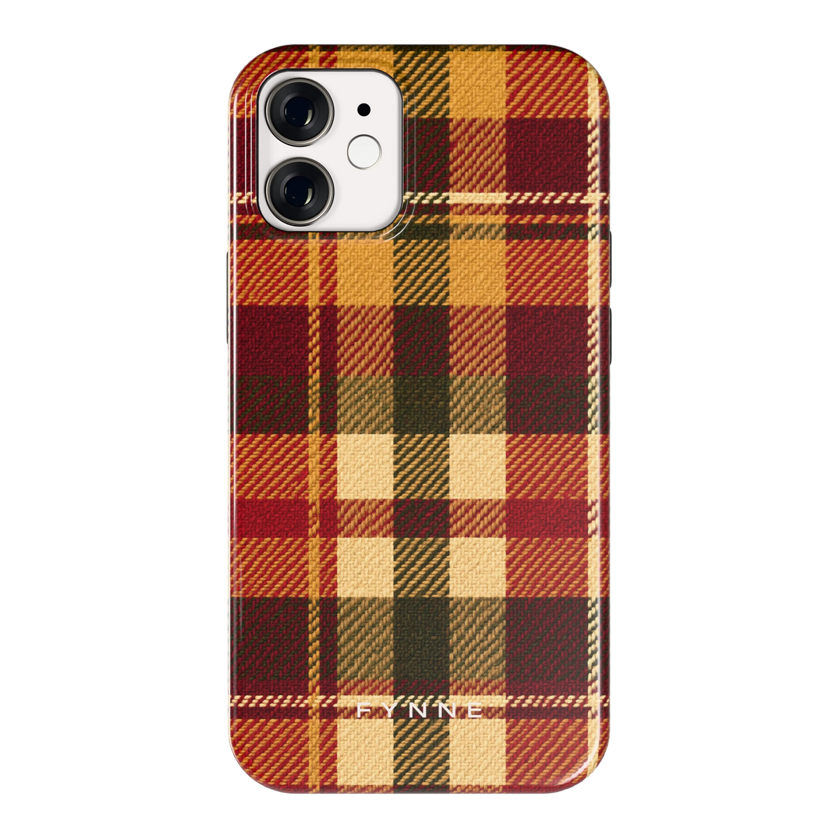 Herfst Tartan hoesje voor iPhone 12 mini, achterkant