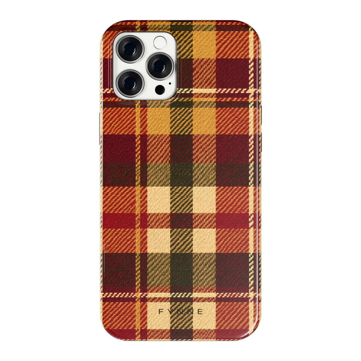 Herfst Tartan hoesje voor iPhone 12 Pro Max, achterkant
