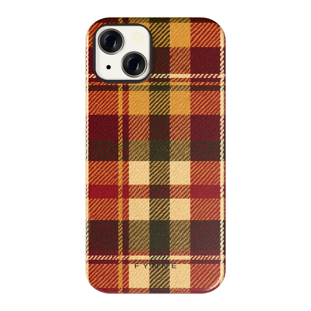 Herfst Tartan hoesje voor iPhone 13, achterkant