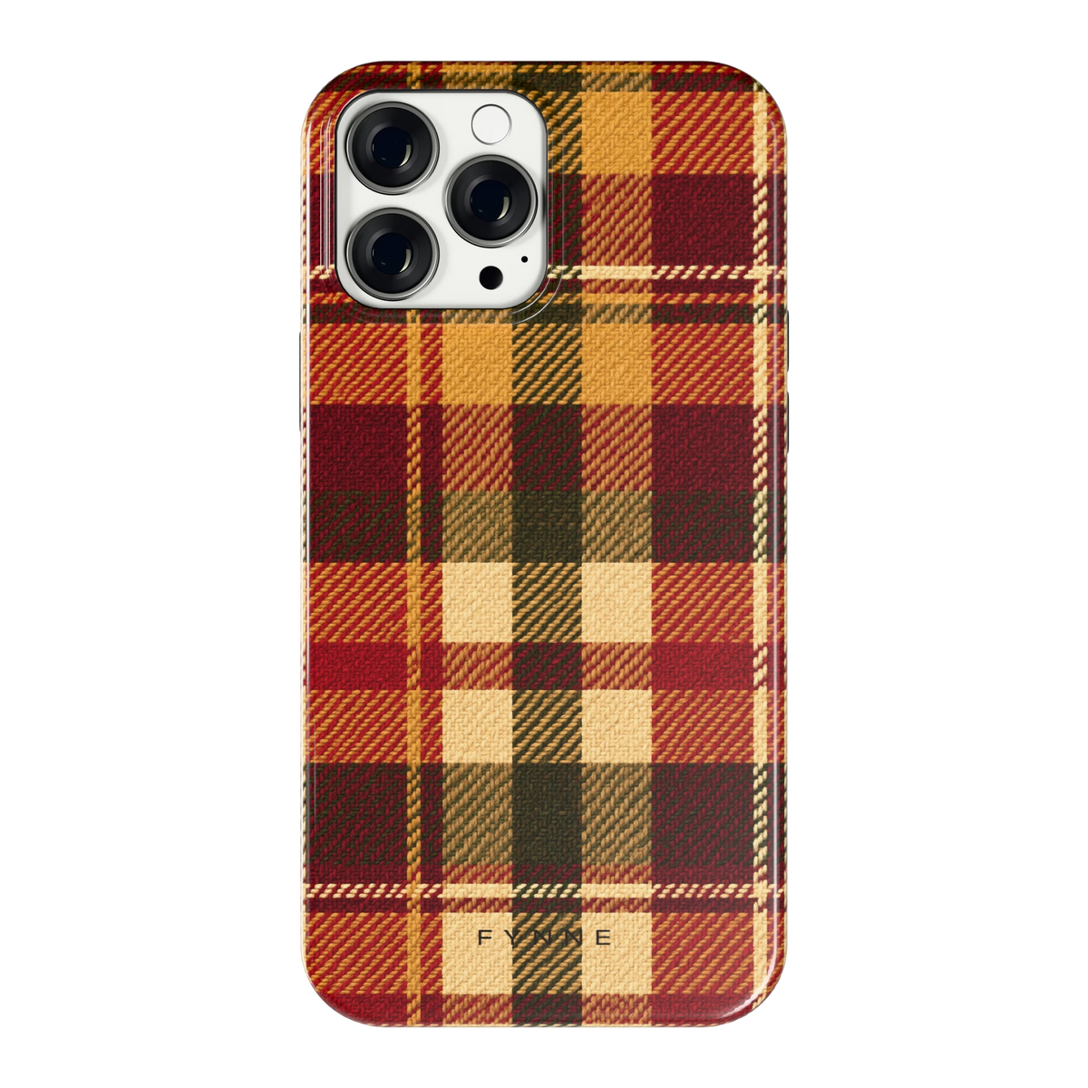 Herfst Tartan hoesje voor iPhone 13 Pro Max, achterkant