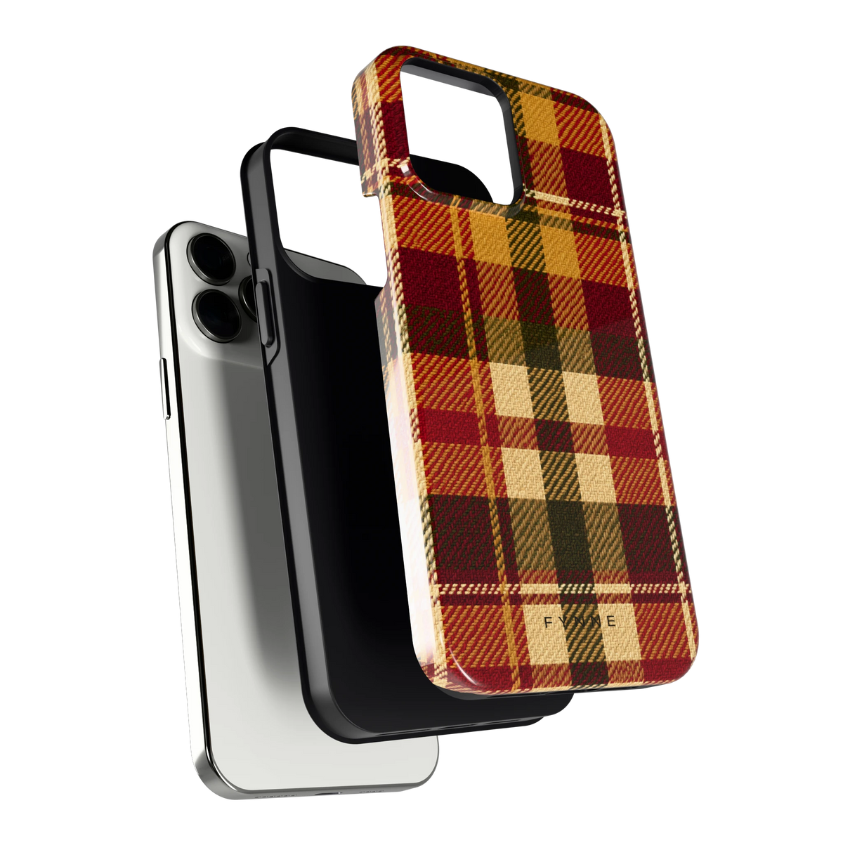 Herfst Tartan hoesje voor iPhone 13 Pro Max, los van de telefoon