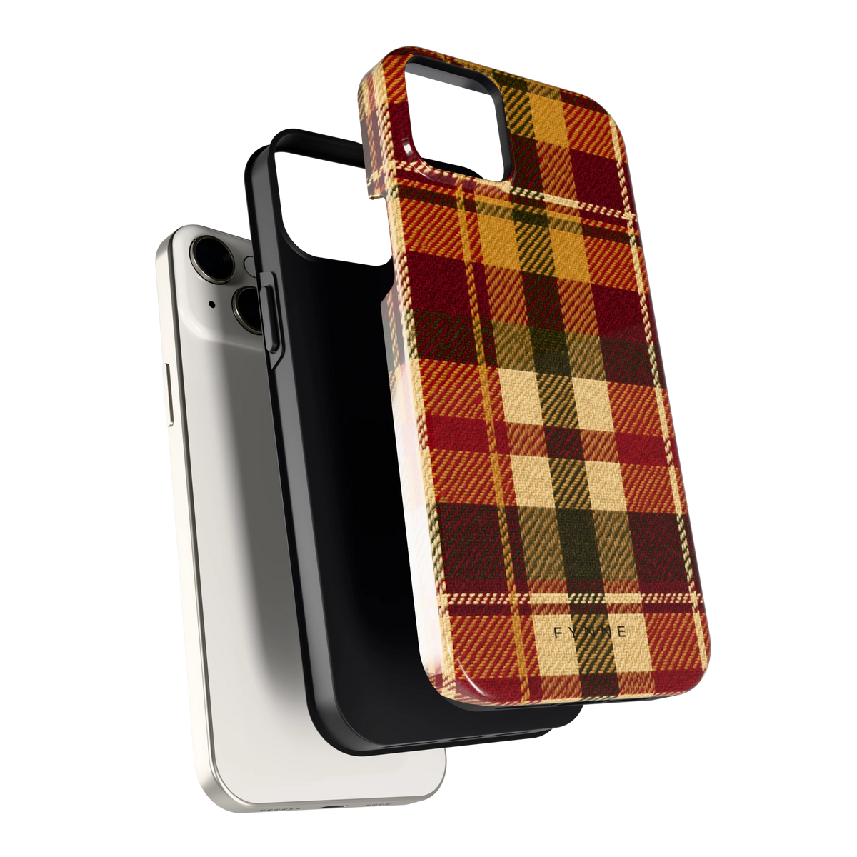 Herfst Tartan hoesje voor iPhone 14 Plus, los van de telefoon