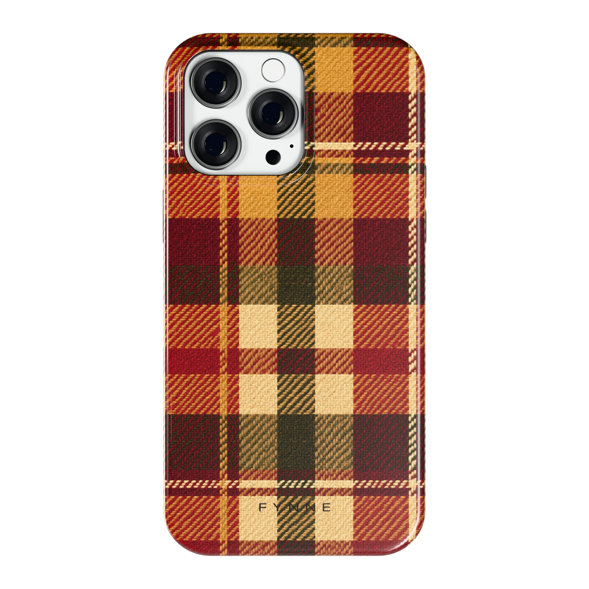 Herfst Tartan hoesje voor iPhone 14 Pro Max, achterkant