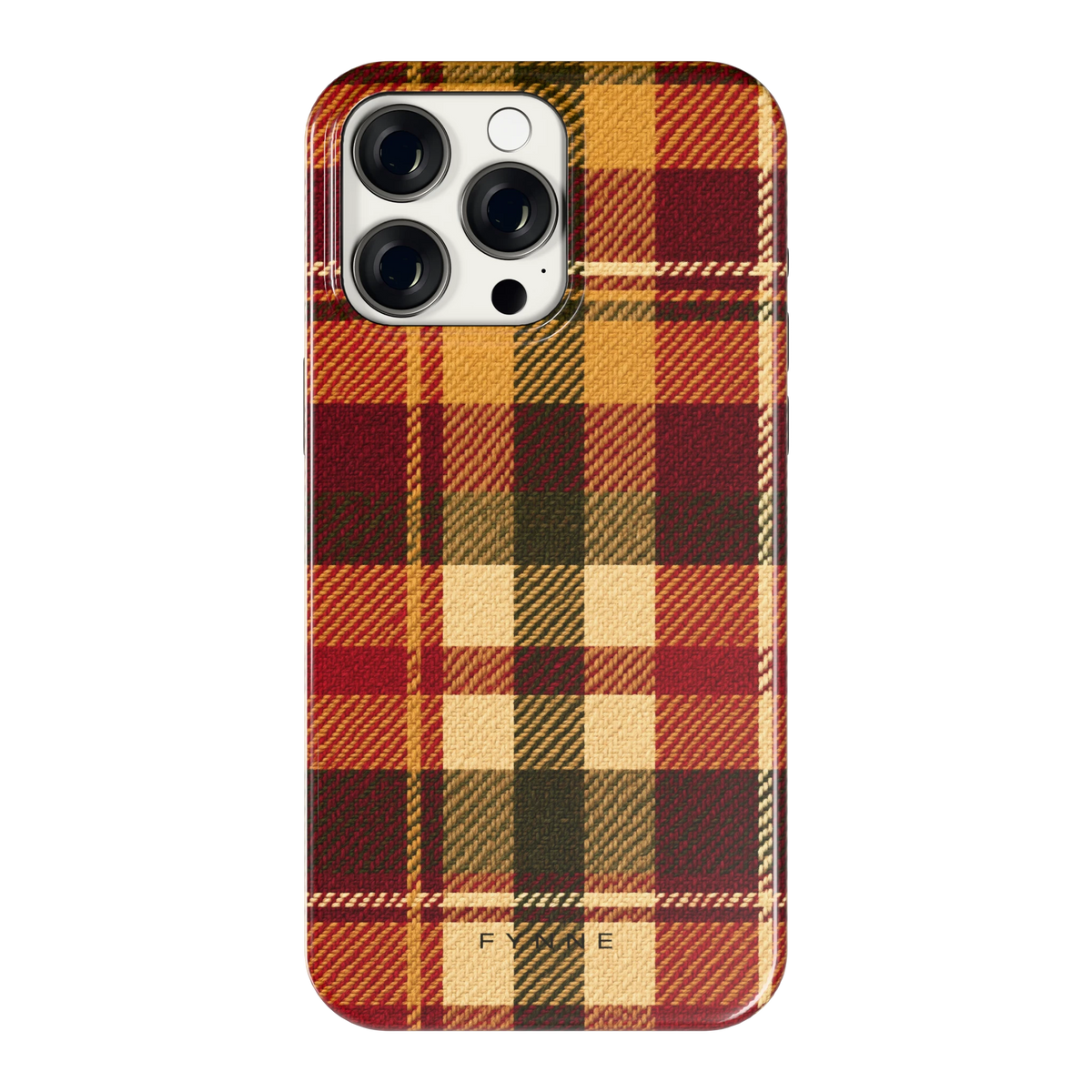 Herfst Tartan hoesje voor iPhone 15 Pro Max, achterkant