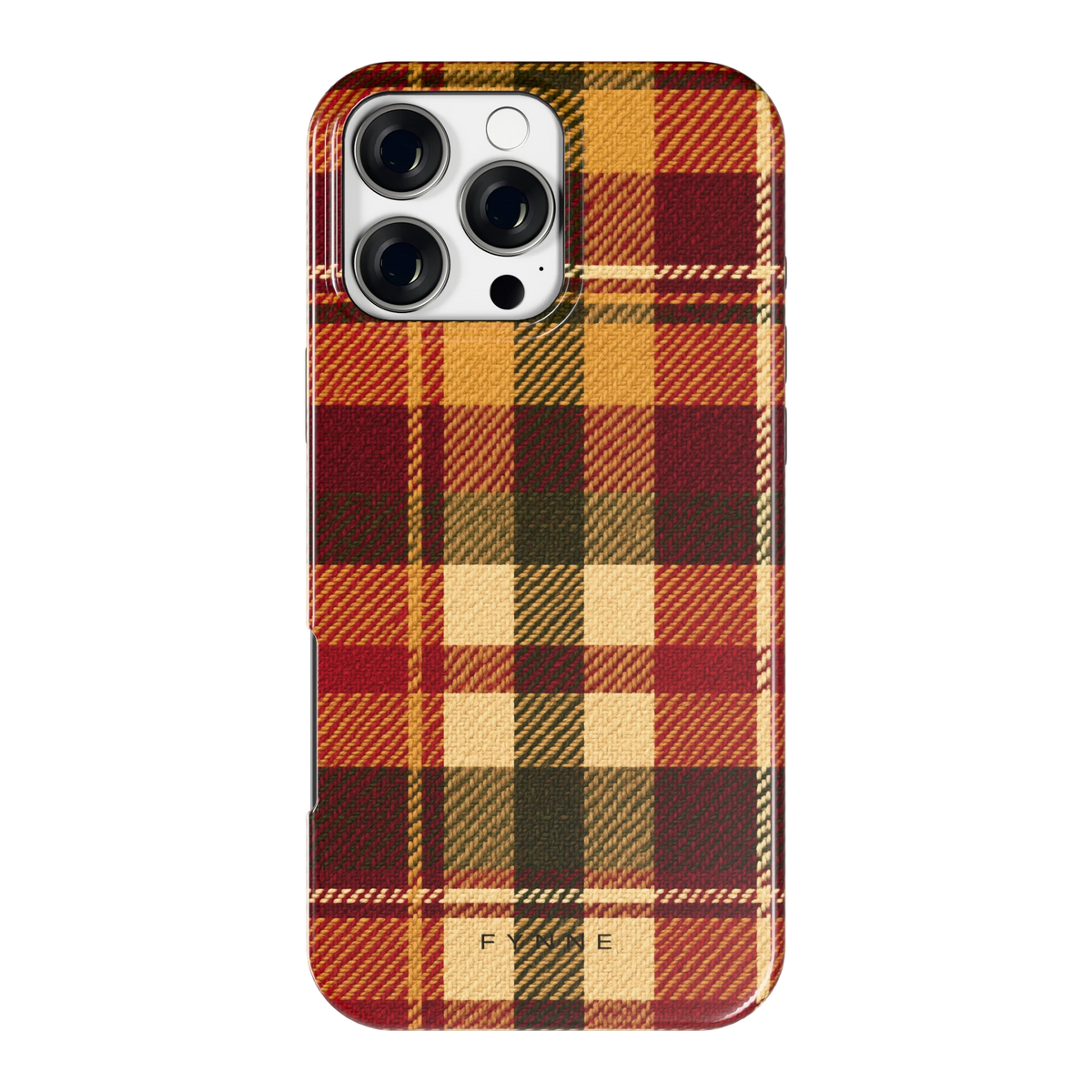 Herfst Tartan hoesje voor iPhone 16 Pro Max, achterkant