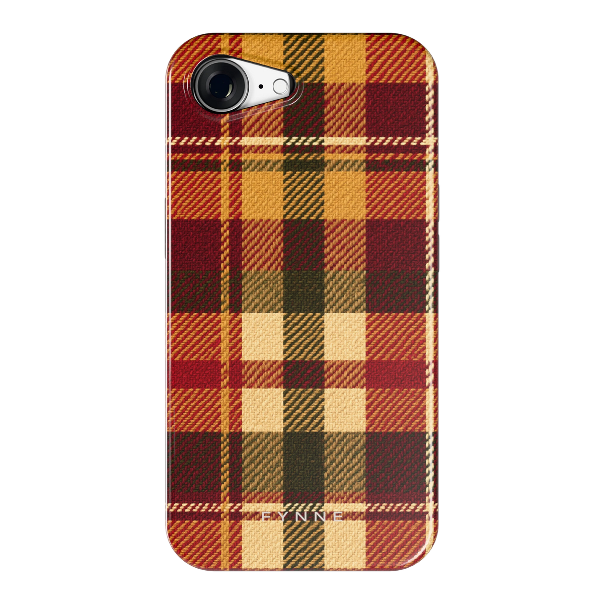 Herfst Tartan hoesje voor iPhone 16e, achterkant
