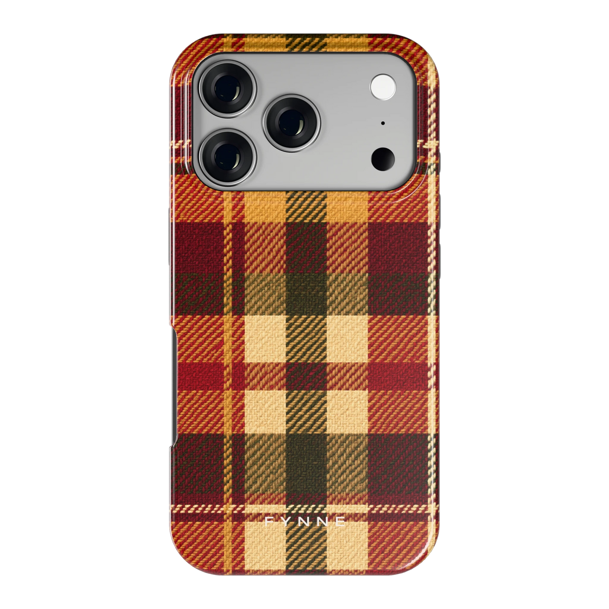 Herfst Tartan hoesje voor iPhone 17 Pro, achterkant
