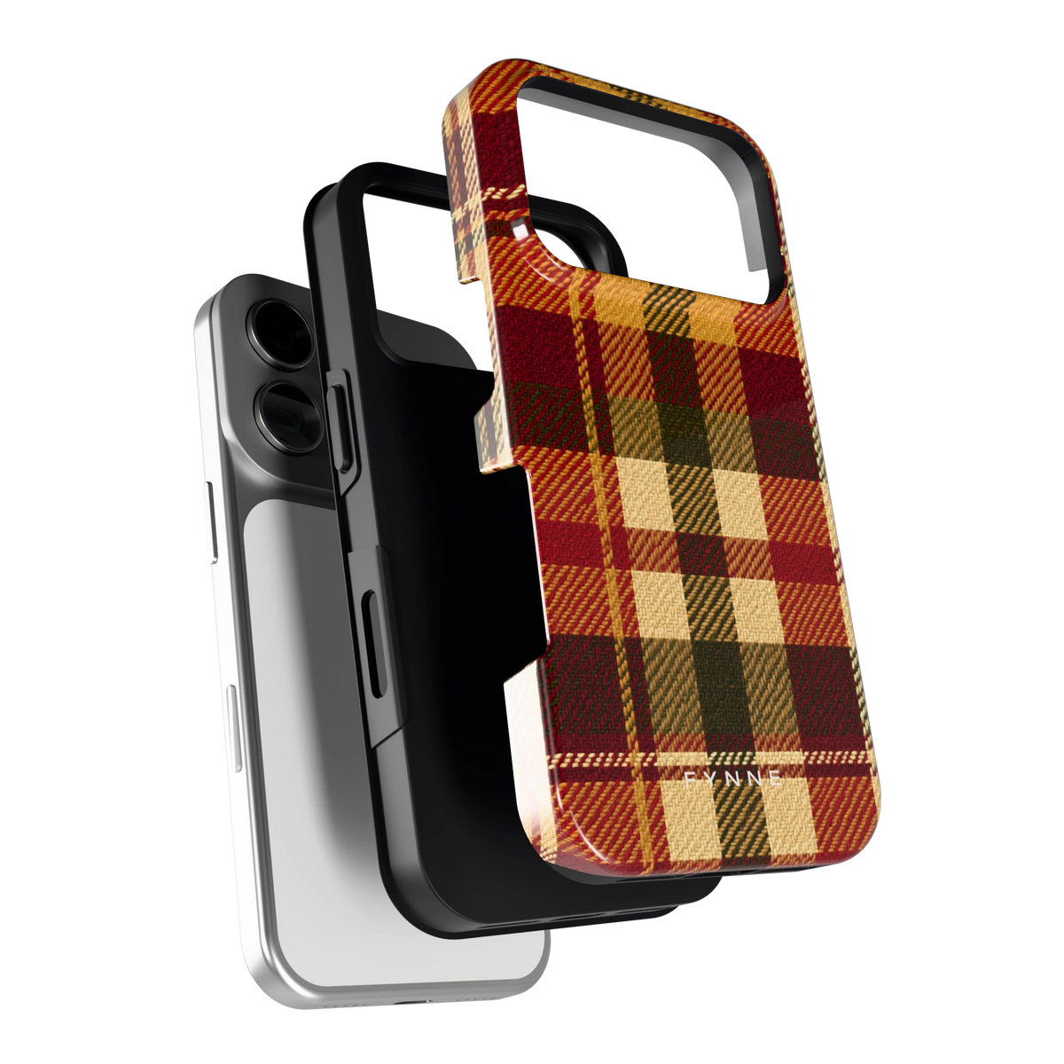 Herfst Tartan hoesje voor iPhone 17 Pro, los van de telefoon