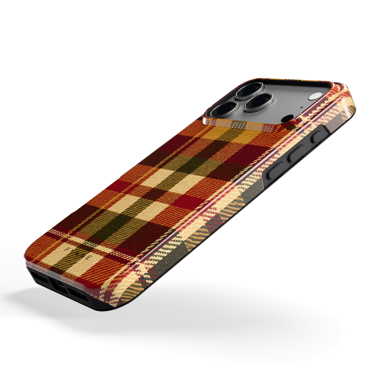 Herfst Tartan hoesje voor iPhone 17 Pro Max, schuin