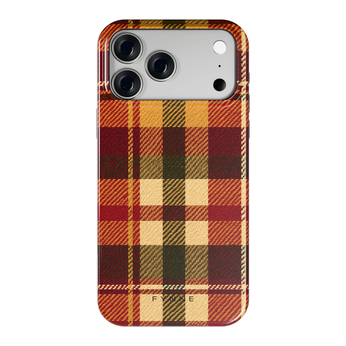 Herfst Tartan hoesje voor iPhone 18 Pro Max, achterkant
