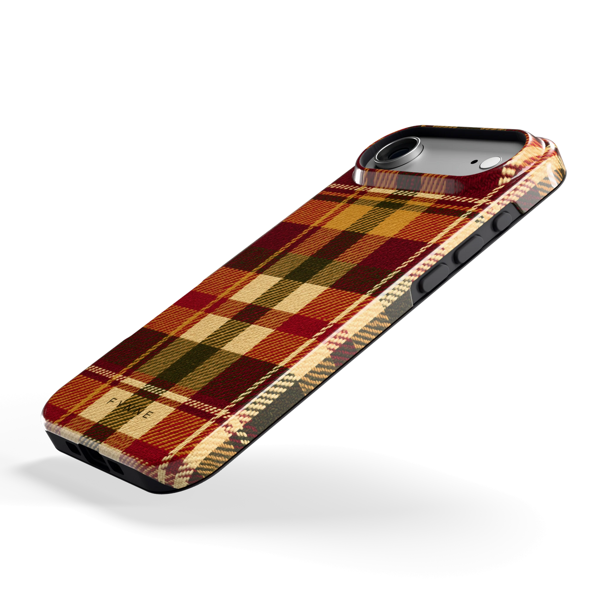 Herfst Tartan hoesje voor iPhone Air, schuin