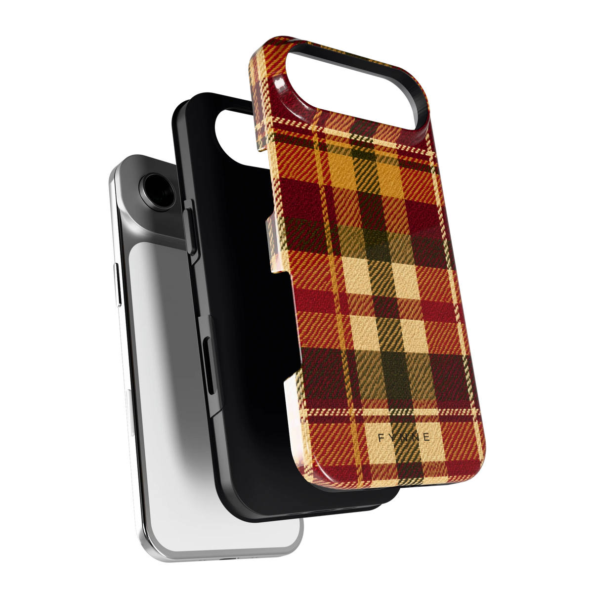 Herfst Tartan hoesje voor iPhone Air, los van de telefoon