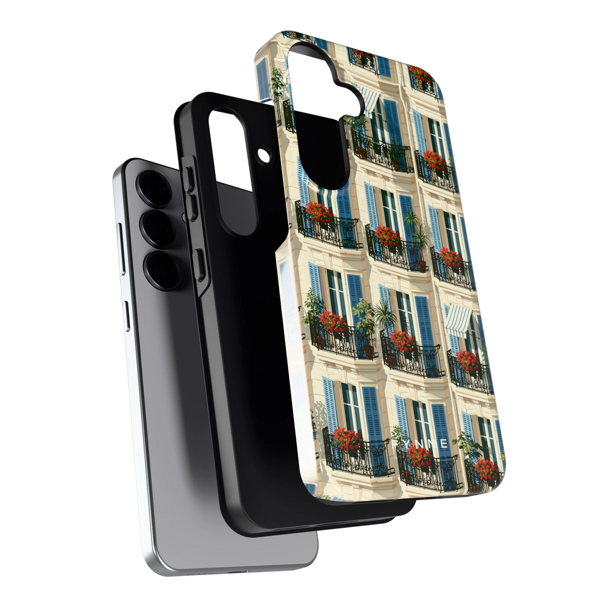 Balkonseizoen hoesje voor Galaxy S25, los van de telefoon