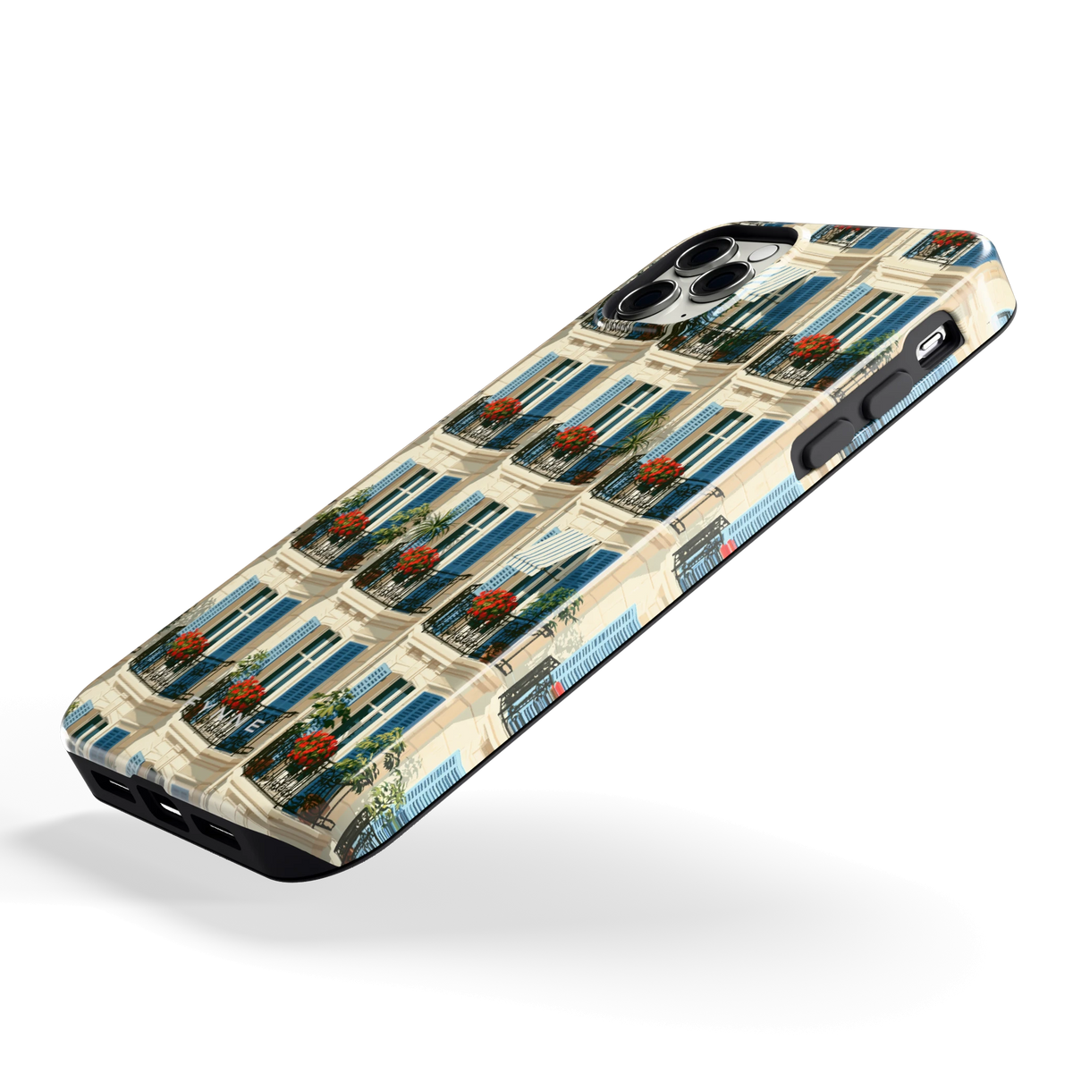 Balkonseizoen hoesje voor iPhone 11 Pro Max, schuin
