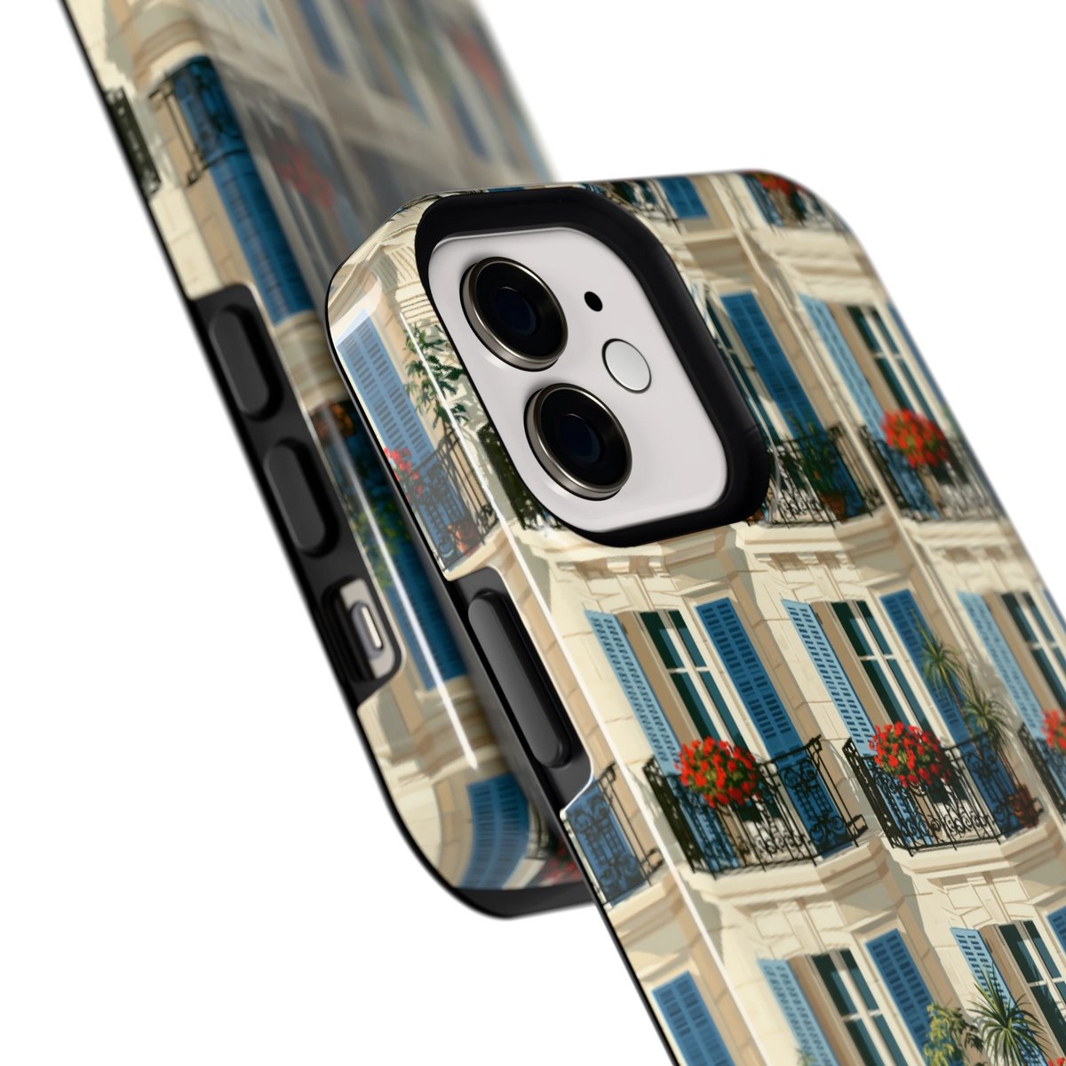 Balkonseizoen hoesje voor iPhone 12, close-up