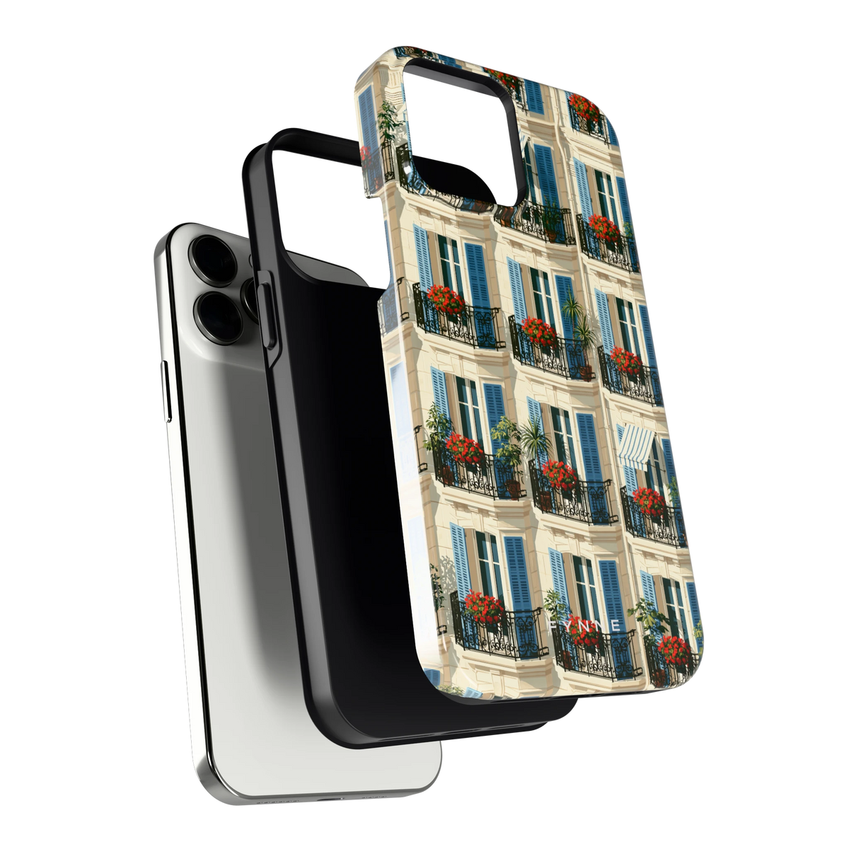 Balkonseizoen hoesje voor iPhone 13 Pro Max, los van de telefoon