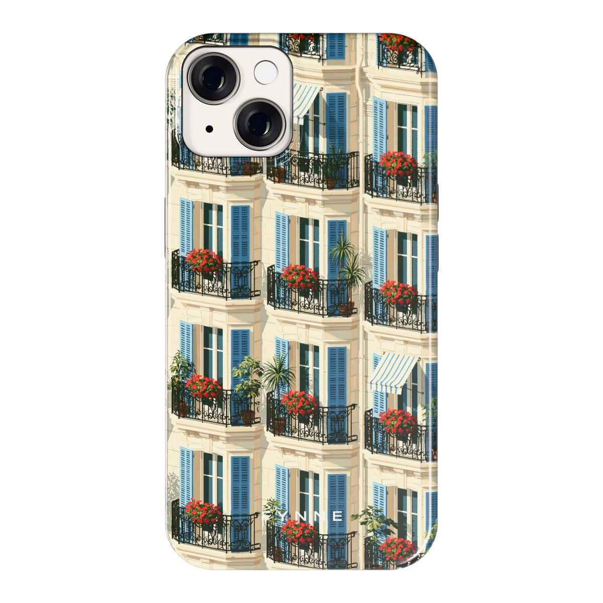 Balkonseizoen hoesje voor iPhone 14, achterkant