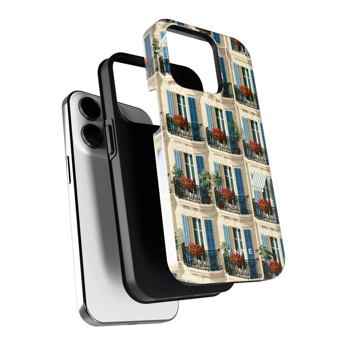 Balkonseizoen hoesje voor iPhone 14 Pro, los van de telefoon