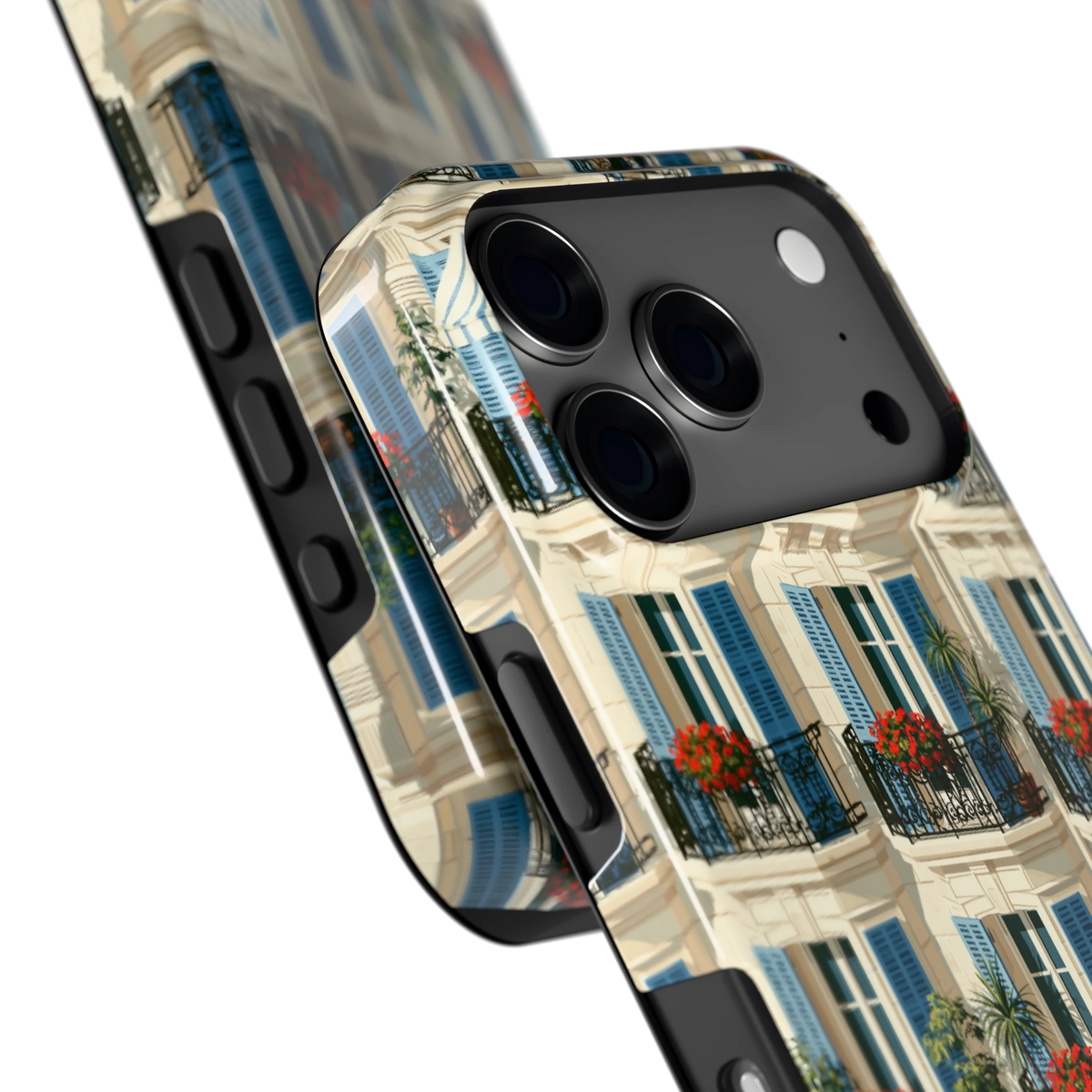Balkonseizoen hoesje voor iPhone 17 Pro, close-up