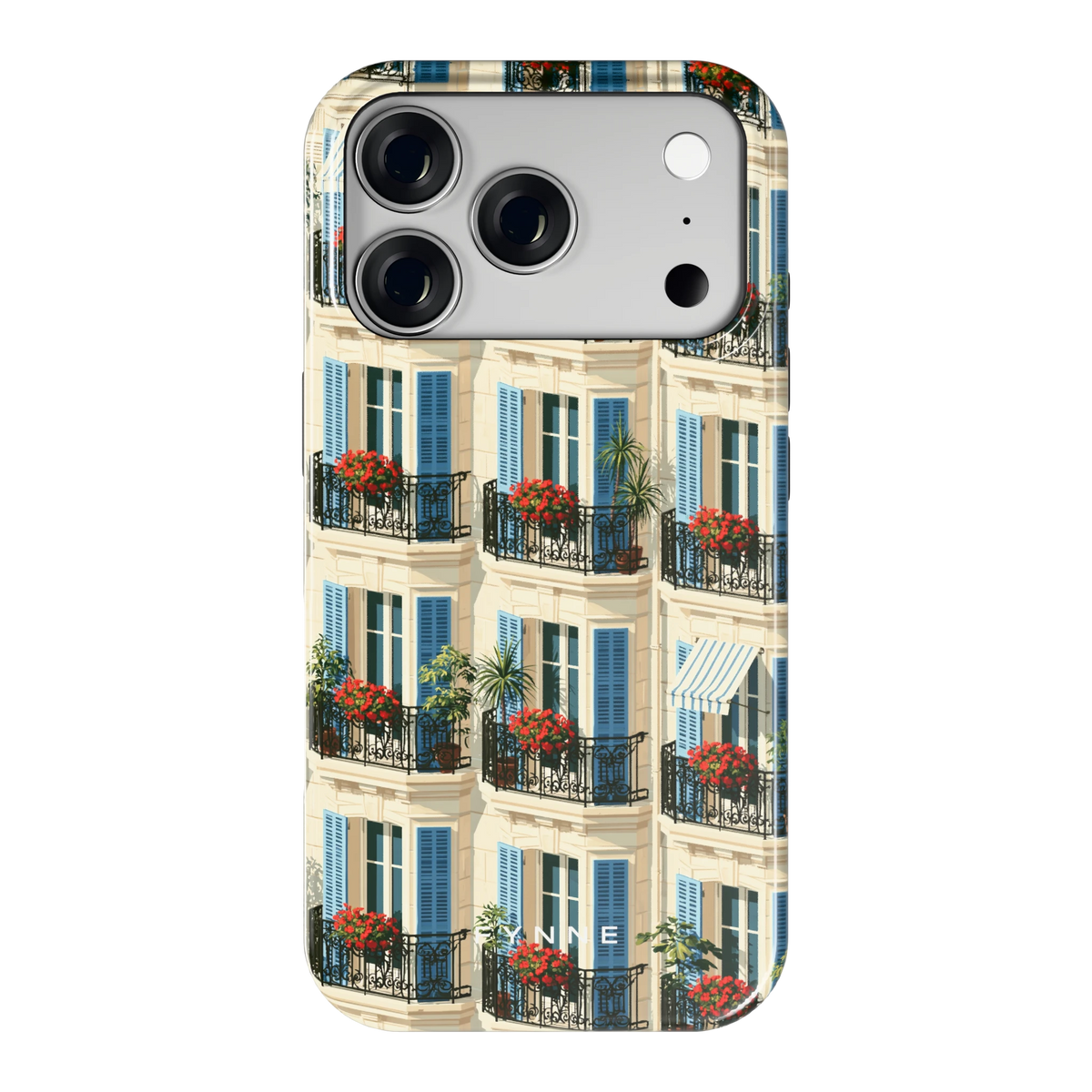 Balkonseizoen hoesje voor iPhone 18 Pro, achterkant