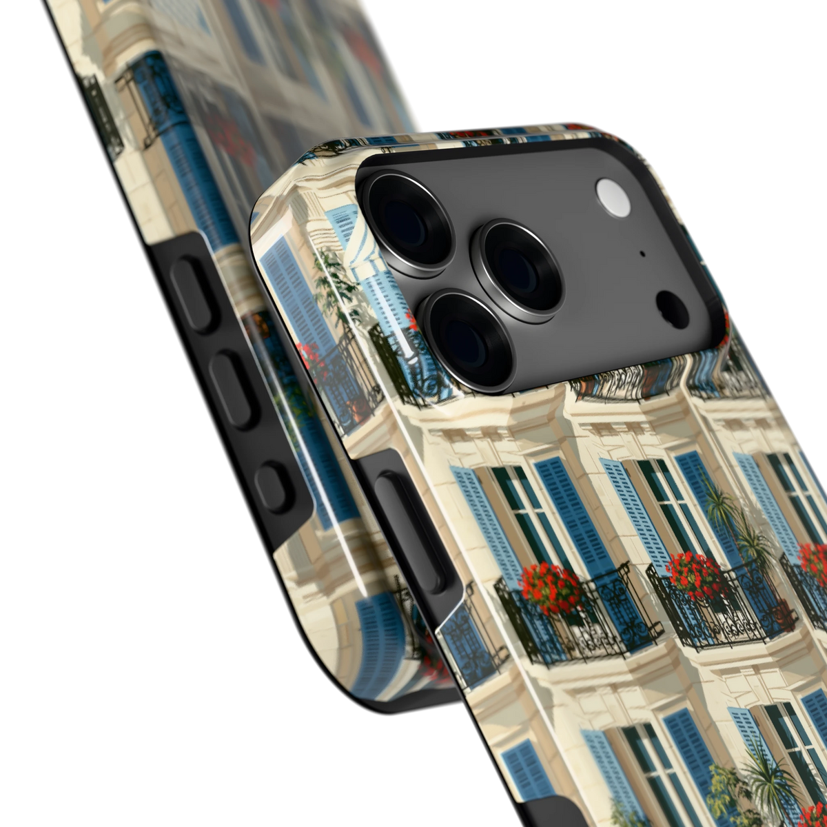Balkonseizoen hoesje voor iPhone 18 Pro Max, close-up