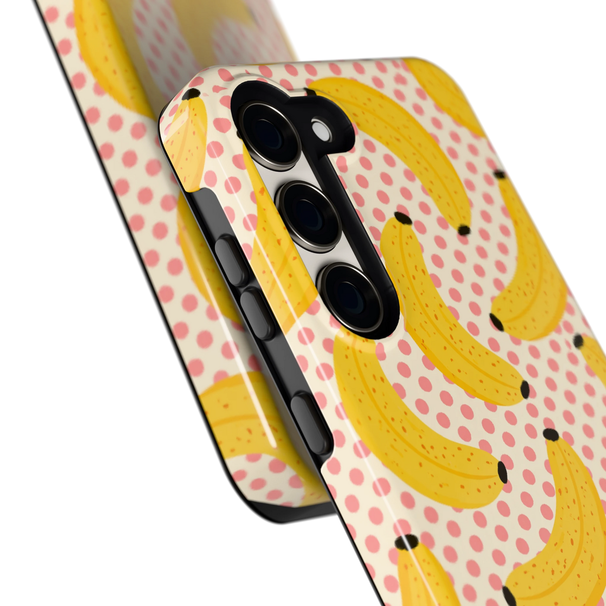 Bananen Stippen hoesje voor Galaxy S23, close-up