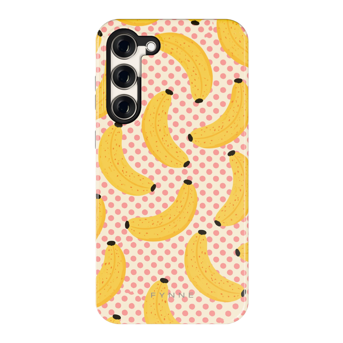 Bananen Stippen hoesje voor Galaxy S23+, achterkant
