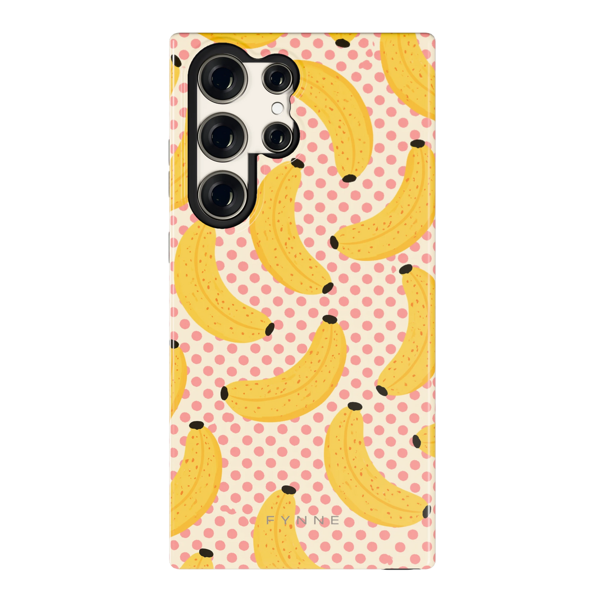 Bananen Stippen hoesje voor Galaxy S23 Ultra, achterkant