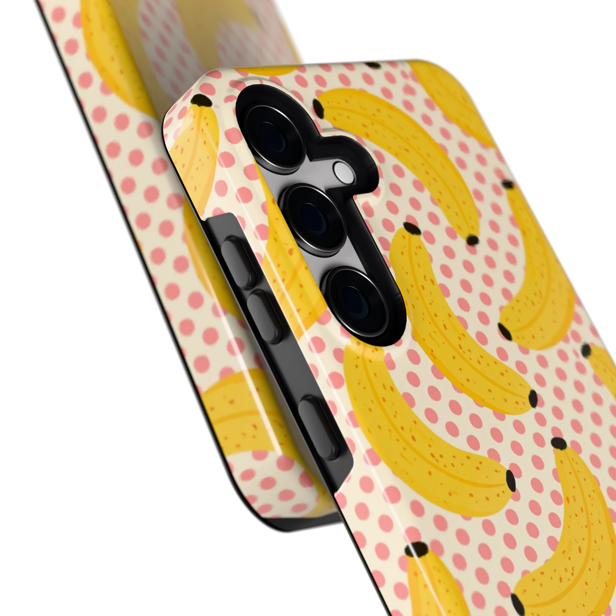 Bananen Stippen hoesje voor Galaxy S24, close-up