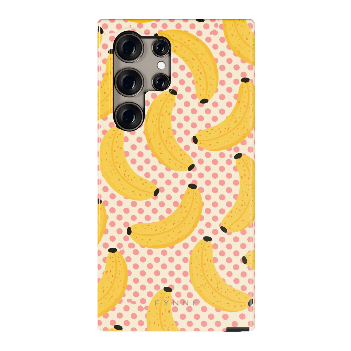 Bananen Stippen hoesje voor Galaxy S24 Ultra, achterkant