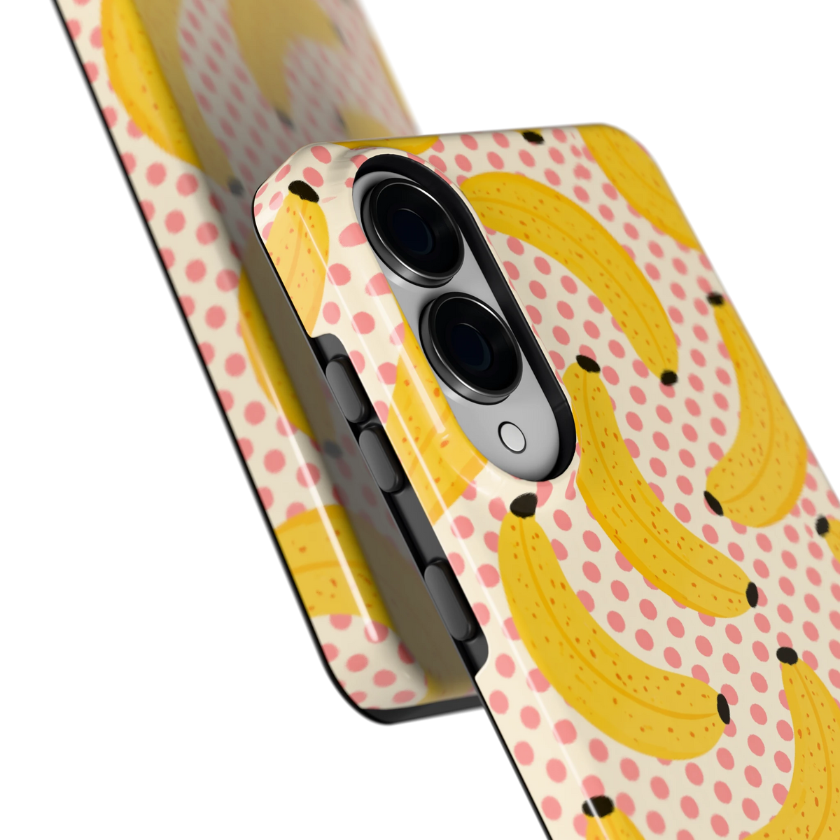 Bananen Stippen hoesje voor Galaxy S25 Edge, close-up