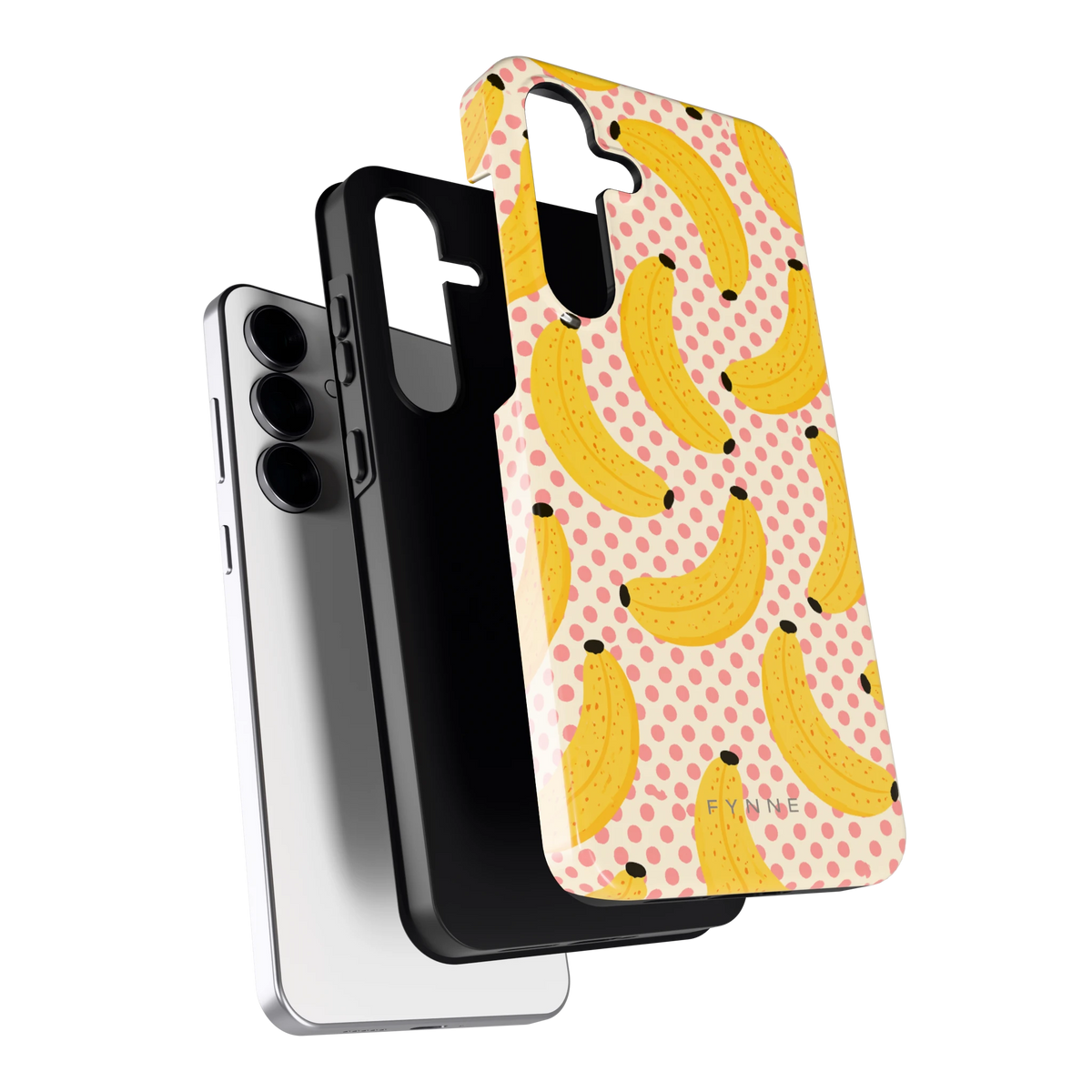 Bananen Stippen hoesje voor Galaxy S25 FE, los van de telefoon