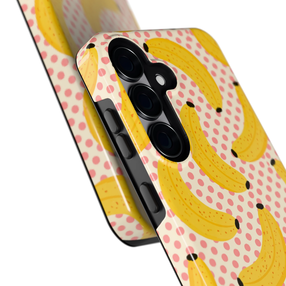 Bananen Stippen hoesje voor Galaxy S25, close-up