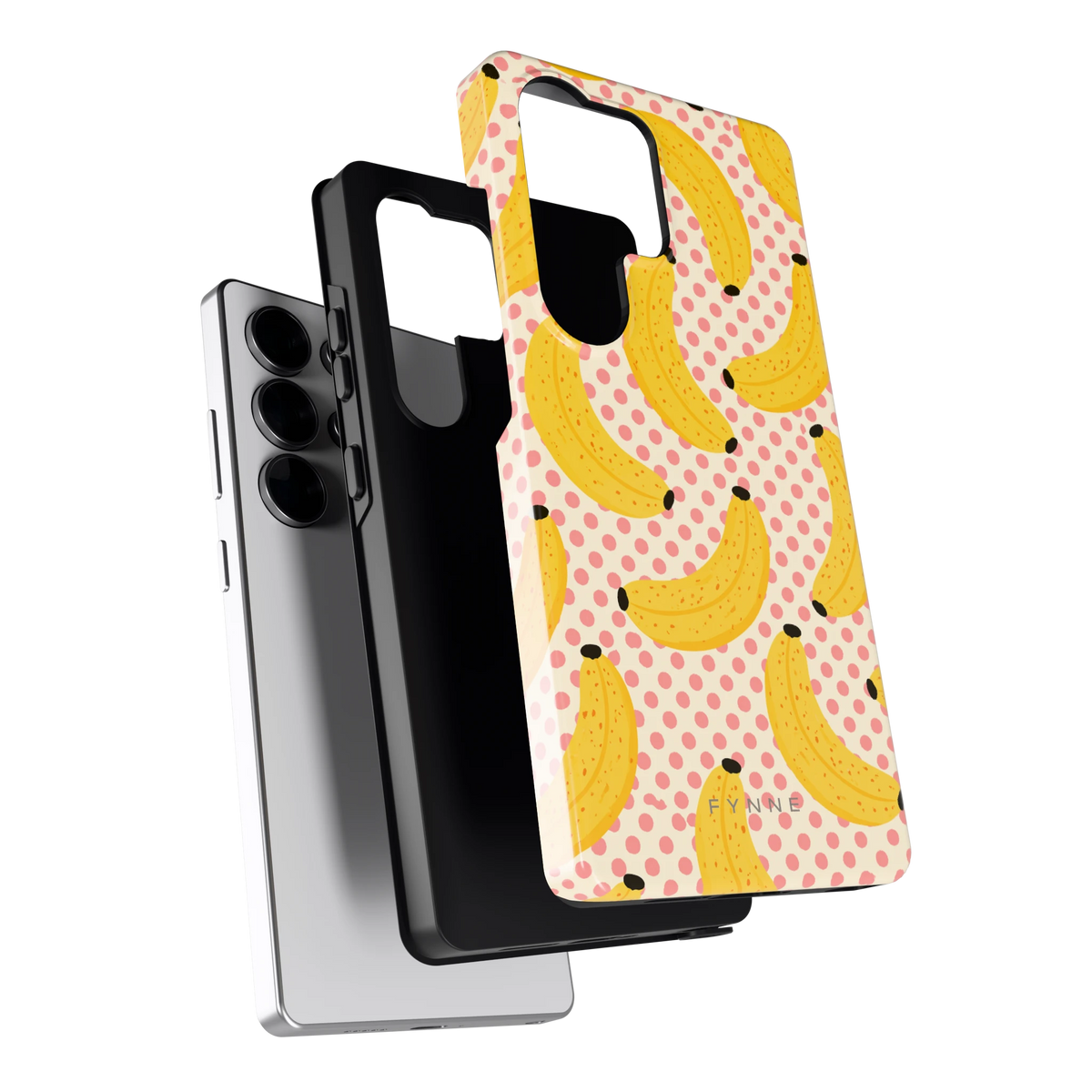 Bananen Stippen hoesje voor Galaxy S25 Ultra, los van de telefoon