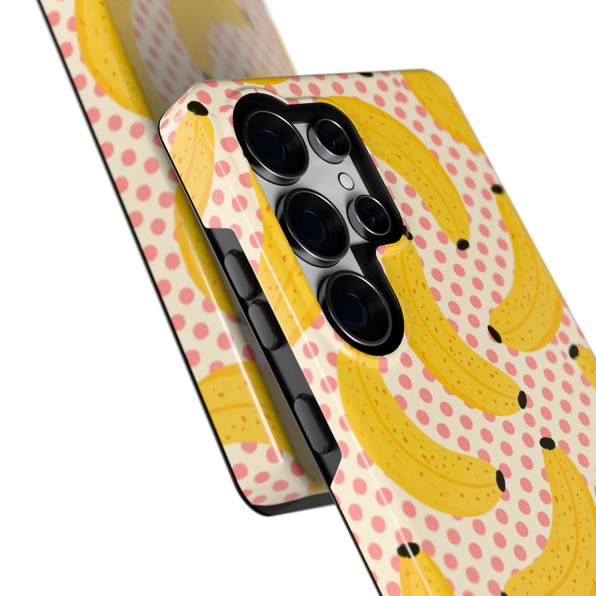 Bananen Stippen hoesje voor Galaxy S25 Ultra, close-up