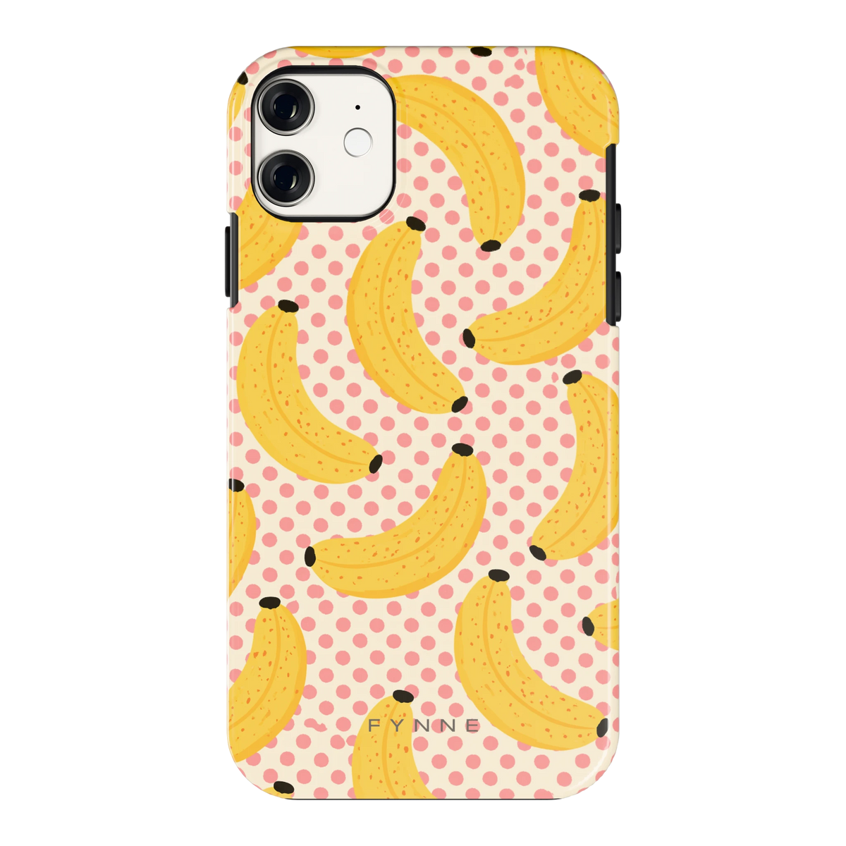 Bananen Stippen hoesje voor iPhone 11, achterkant