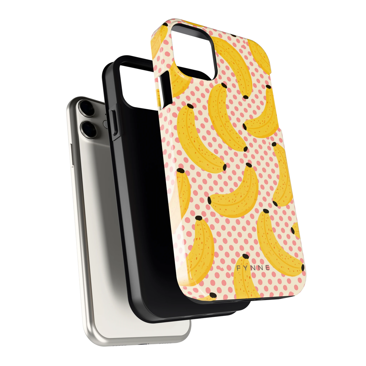 Bananen Stippen hoesje voor iPhone 11, los van de telefoon
