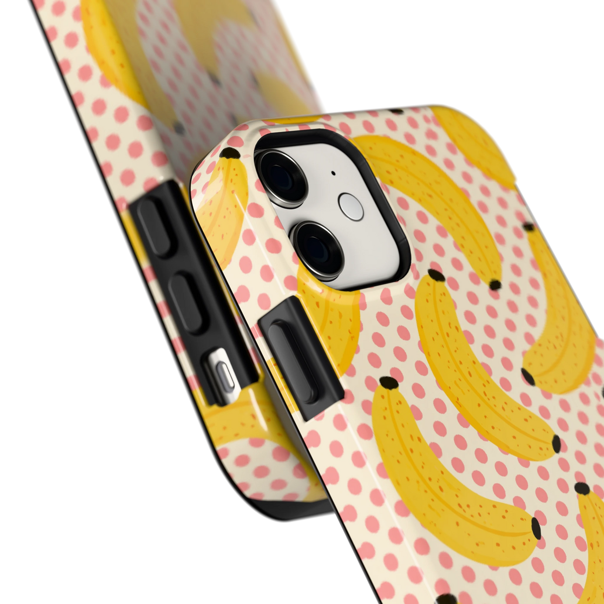 Bananen Stippen hoesje voor iPhone 11, close-up