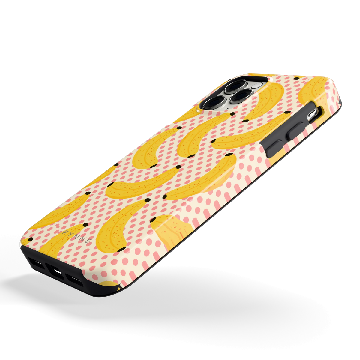 Bananen Stippen hoesje voor iPhone 11 Pro, schuin