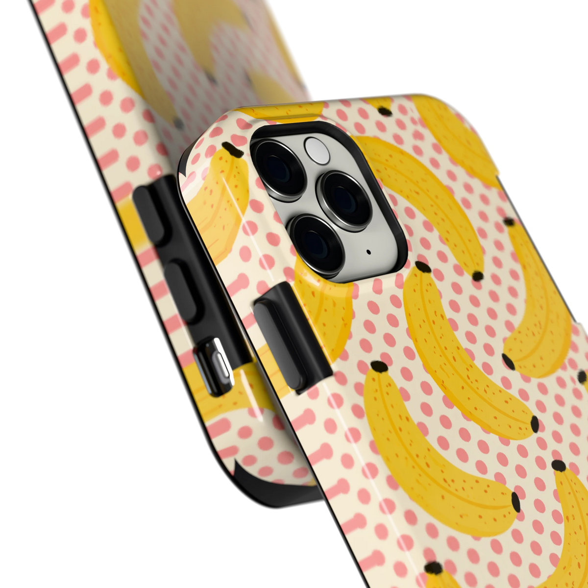 Bananen Stippen hoesje voor iPhone 11 Pro, close-up
