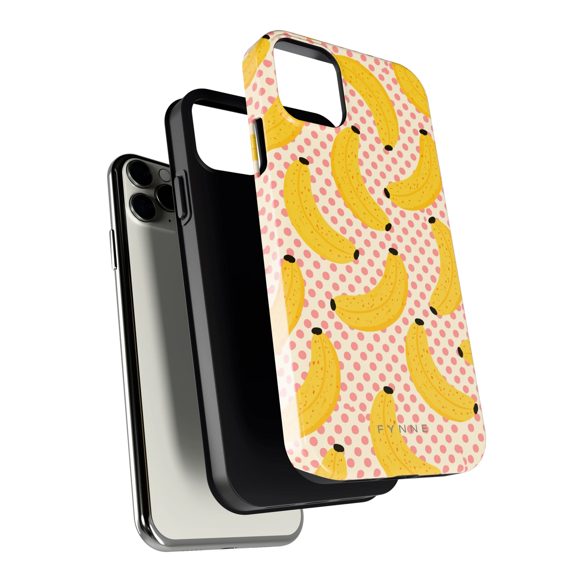 Bananen Stippen hoesje voor iPhone 11 Pro Max, los van de telefoon