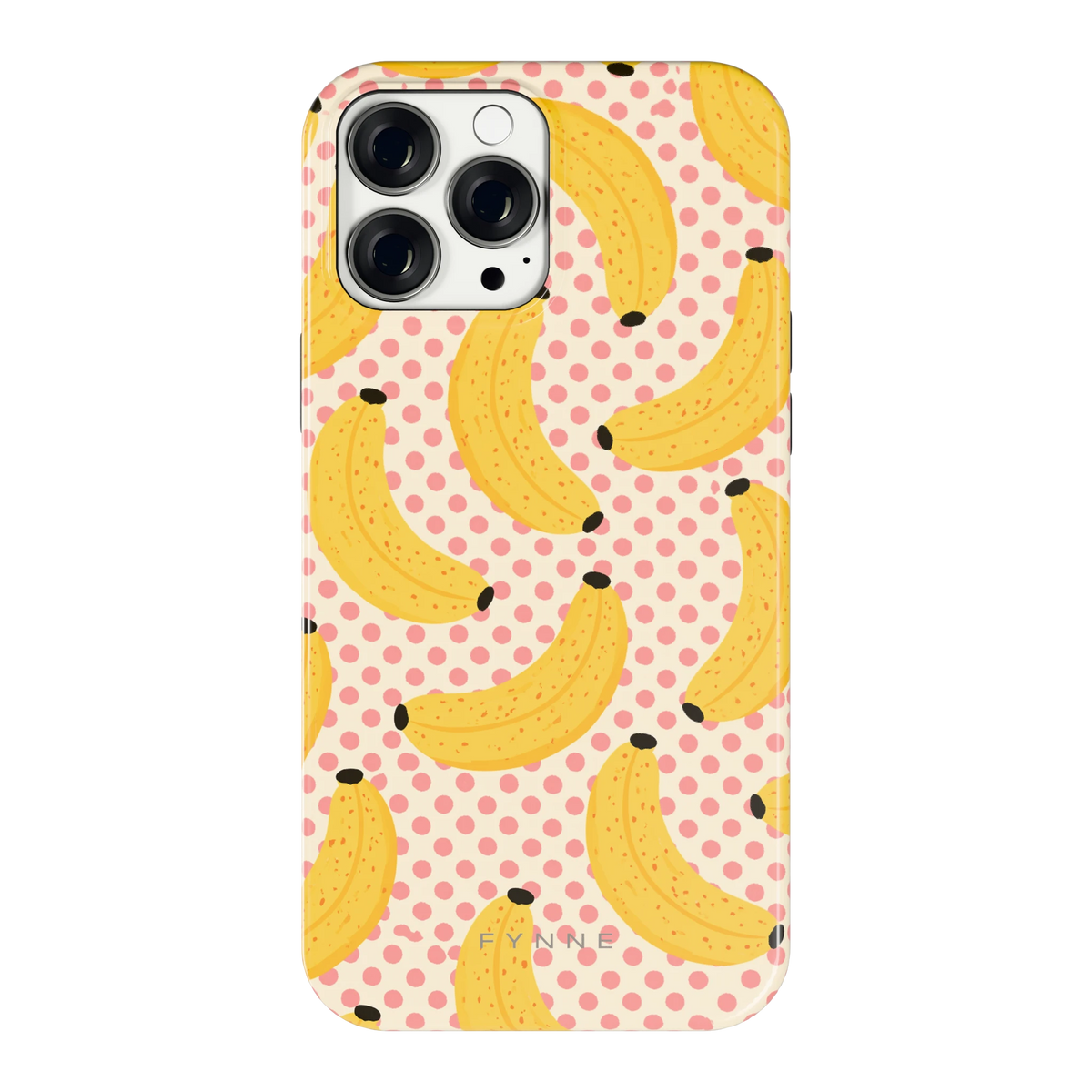 Bananen Stippen hoesje voor iPhone 13 Pro Max, achterkant